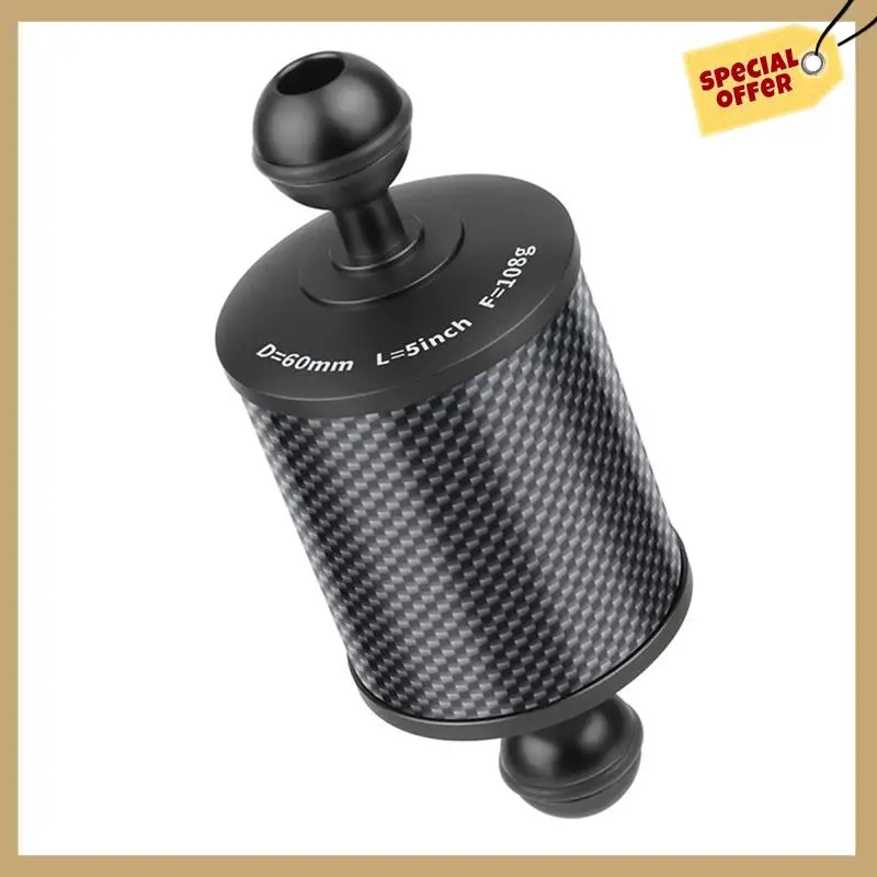 Leak-Proof Anti-Dislodgement High Water Pressure Resistant Double Ball Head Carbon Fiber Buoyant Light Arm Durable