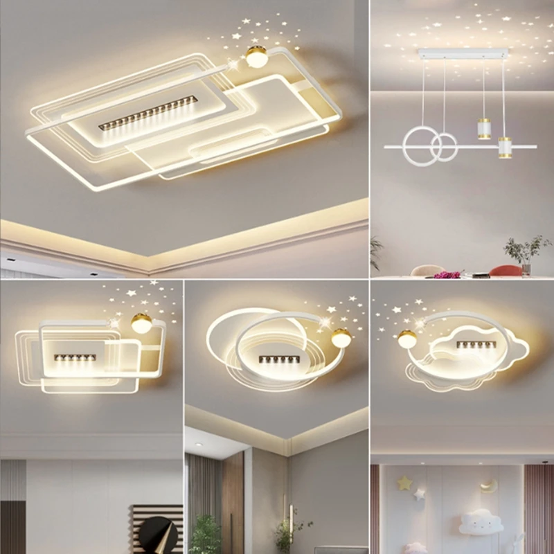 New Living Room Ceiling Light Modern LED Spotlights Bedroom Restaurant Chandeliers Minimalist Indoor Decorative Lighting Fixture