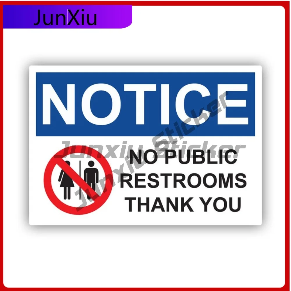 

Graphic Trendy Notice No Public Restrooms Sticker Uv Protected Decalsfor Customers Only Sign Restroom Decal No Fade Outdoor