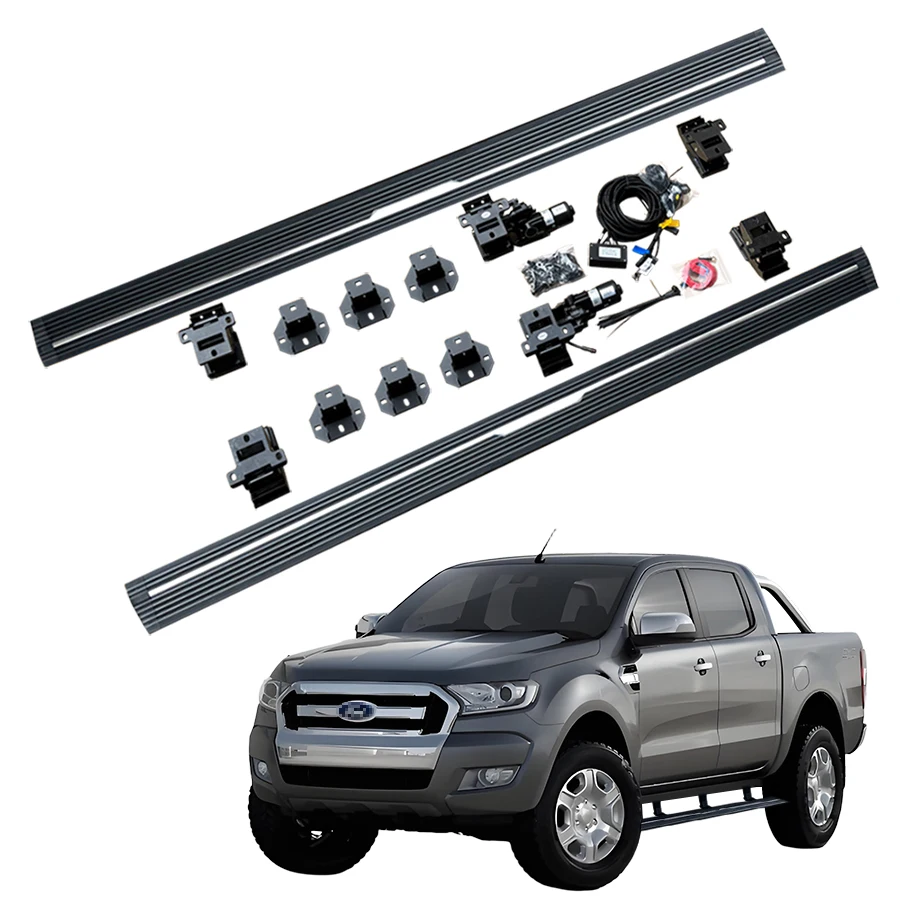 

Anti-Pinch Non-Slip Waterproof Aluminum Automatic Electric Power Side Step Running Board for RANGER T6 2015-2019