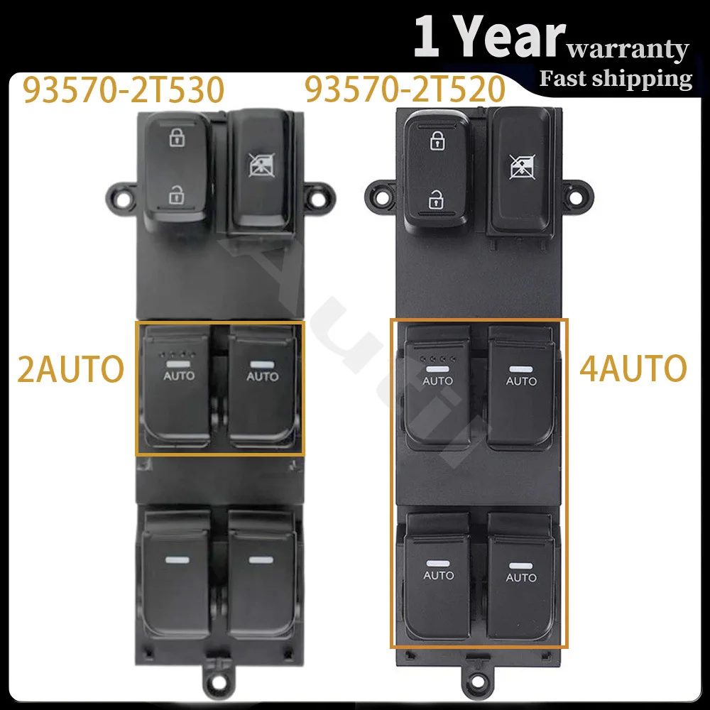 

For Kia Optima 5 2011 2012 2013 2014 2015 Front Left Electric Power Window Switch Lifter Control Button 93570-2T530 93570-2T520