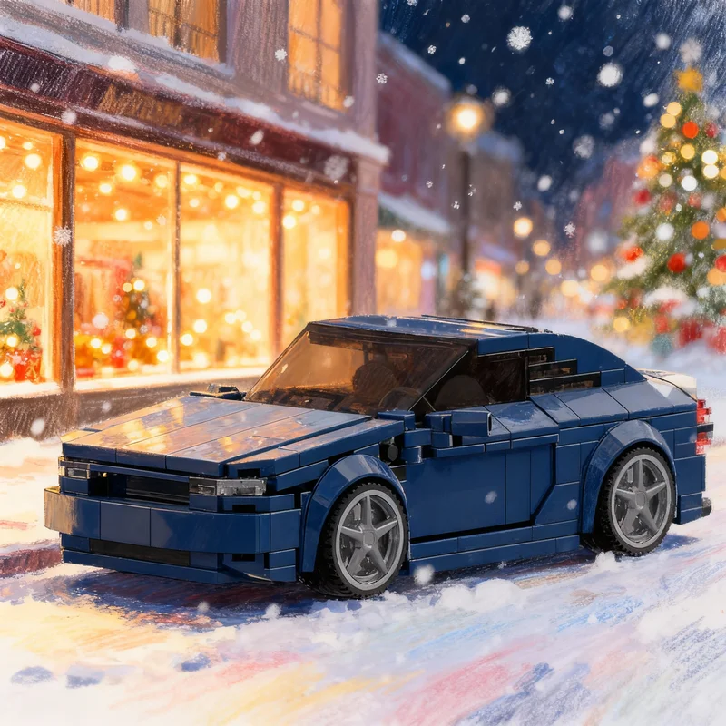 

379 деталей MOC Opel Calibra City Champions: Конструктор для сборки модели, архитектурный набор, рождественский подарок, игрушка, DIY, творческое обучение
