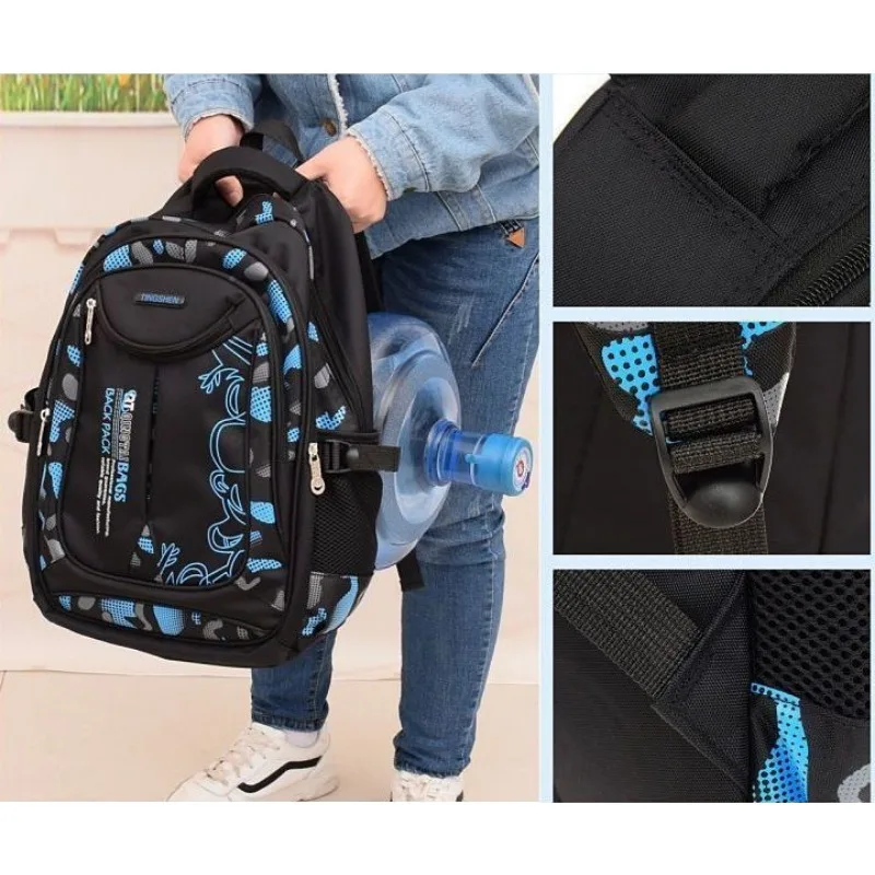 2024 New Primary School Backpack Male Waterproof Load-reducing Children's Backpack Large Capacity Backpack