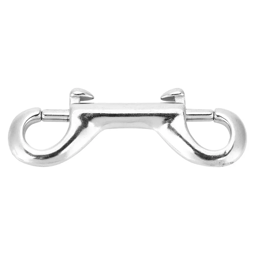 Stainless Steel Double Ended Clip Hook Snap Bolt for Scuba Diving – 90mm Durable Buckle