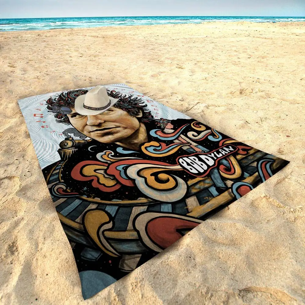 المغني B-Bob ديلان مغني الراب ستوكات المطبوعة منشفة الشاطئ تسلق الجبال اليوغا الشاطئ السباحة الجري منشفة ناعمة ماصة #5