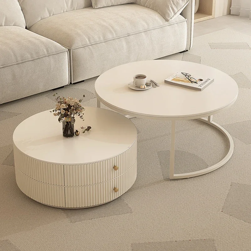 Mesa auxiliar moderna minimalista, diseño estético, mesas auxiliares De almacenamiento únicas, decoración De lujo, Mesitas De Centro Para Sala, muebles Para el hogar