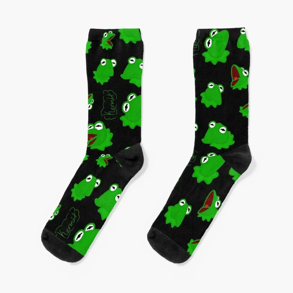 

A set of Kermits 2 Socks new in's designer brand christmas gifts luxe Male Socks Women's