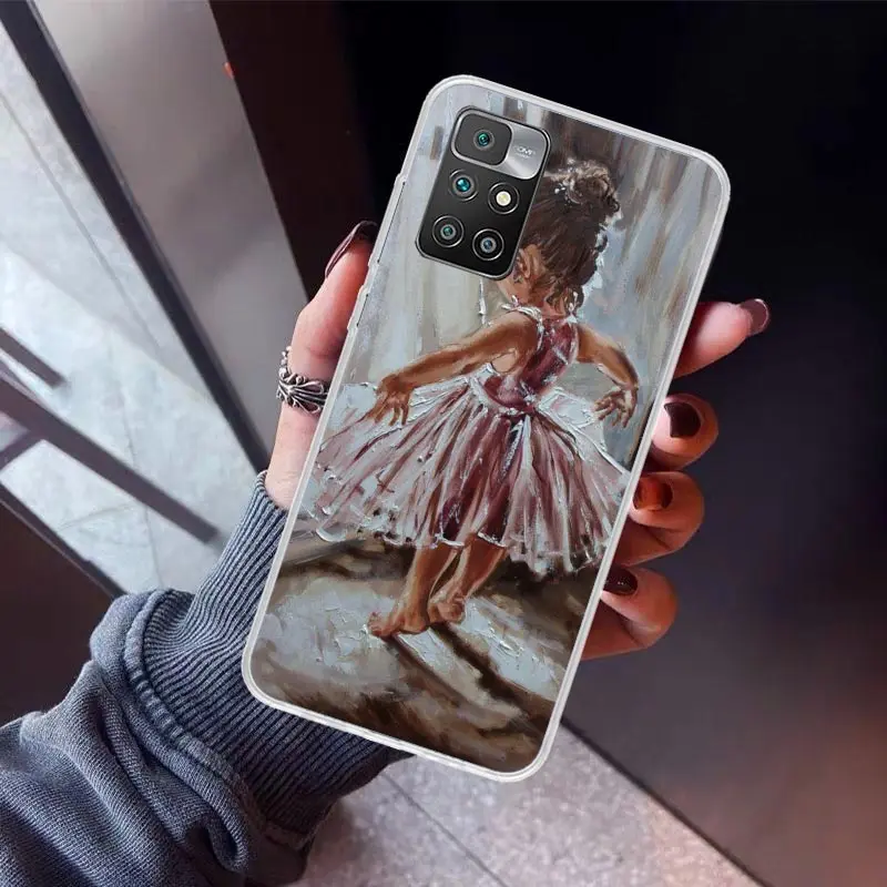 Ballerina Ballet Dancing Phone Case For Xiaomi Redmi 12C 12 10C 10A 10 9C 9A 9T 9 8A 8 7A 7 6A 6 Pro K60 K40 K20 S2 Print Fundas