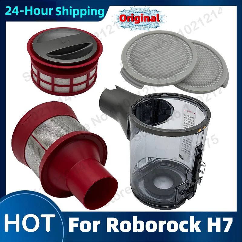 

Original Mace Plus Dustbin Cyclone Assembly Module Red Cup Accessories For Roborock H7 Dust Box HEPA Filter Spare Parts
