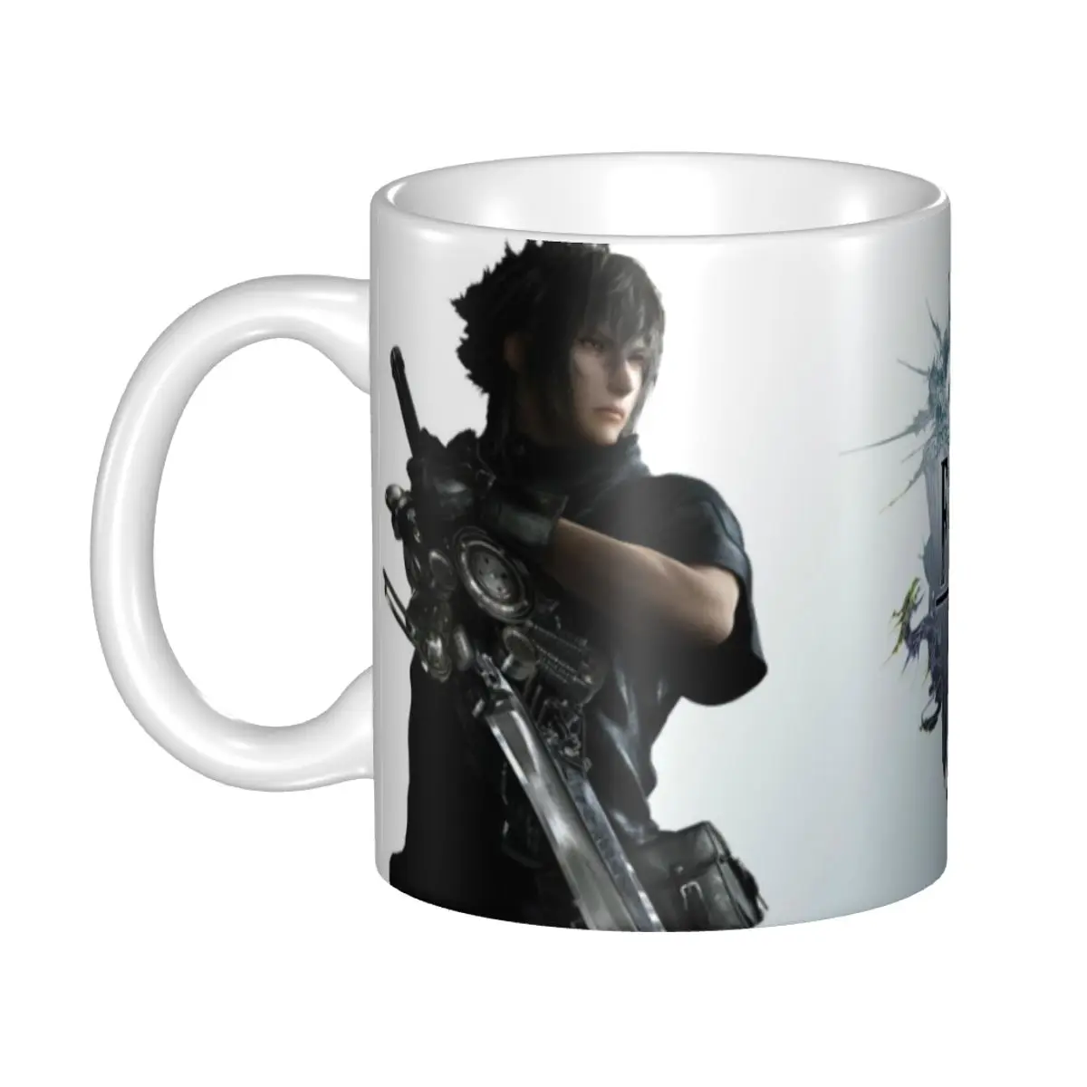 F-Final-Fantasy-XV Ceramic Magic Cups 350ml Milk Tea Coffee Mugs Best Birthday Gifts for Children Friends