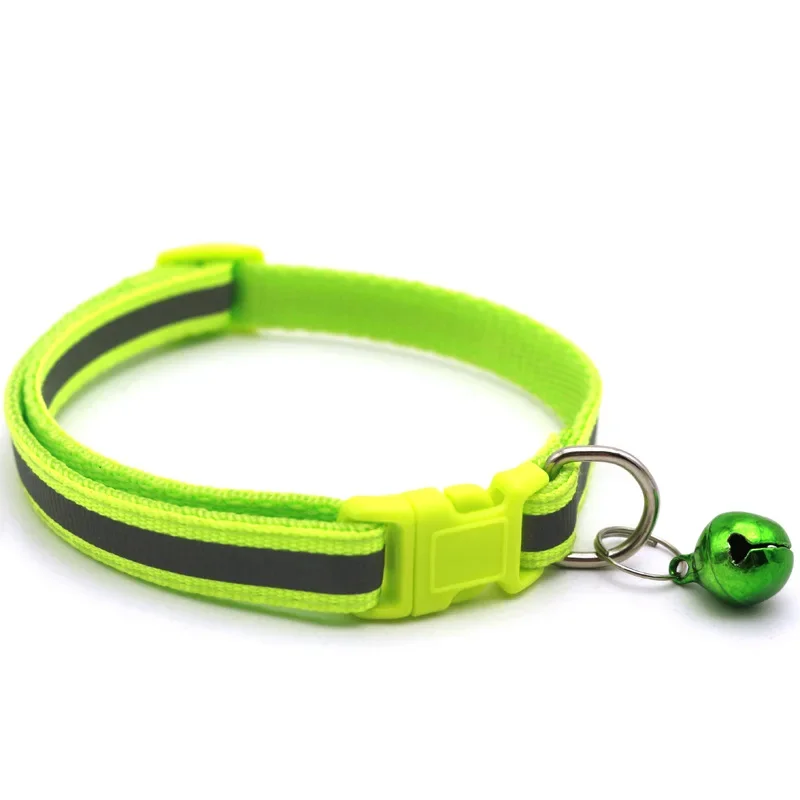 1pc Reflective Collar Pet Bell Collar Adjustable Size Suitable For Cats And Dogs Small Pet Supplies Basic Collars Pet Decoration