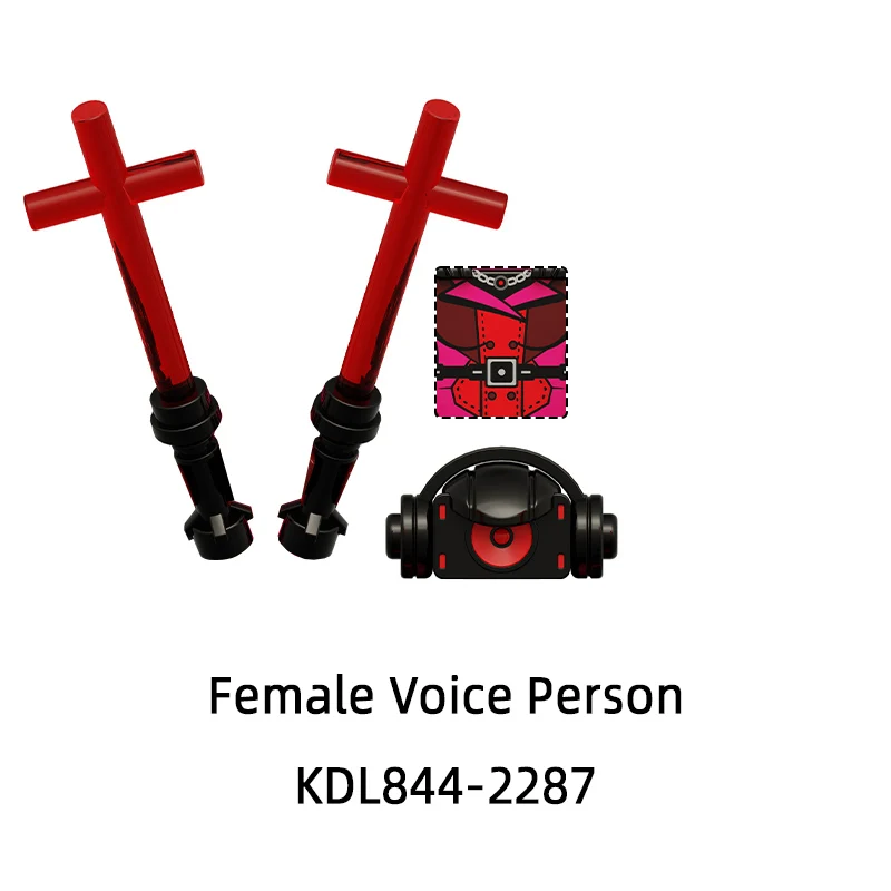 De KDL844 Skibidi Vrouwelijke Stem Persoon Grote Luidspreker Nieuwe Sound Man Astronomische Hunter Wc Model Blokken MOC Bricks Set Speelgoed