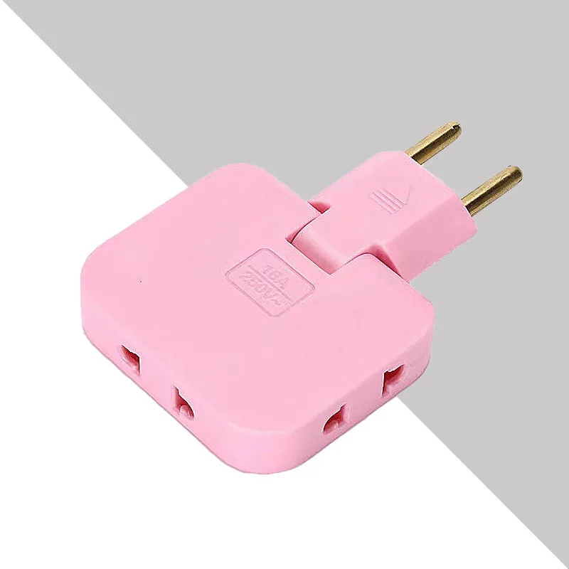 مقبس محول لاسلكي صغير نحيف ، قابل للدوران 180 درجة ، محول قابس أوروبي ، متعدد المكونات ، تمديد الولايات المتحدة ، 3 في 1