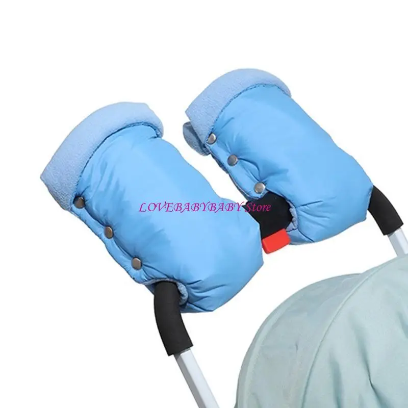 Baby Strollers Hand Muffs Warm Gloves for Parents Windproof Hand Warmer Cold Prevention Gloves Comfortable Mittens 4XBC