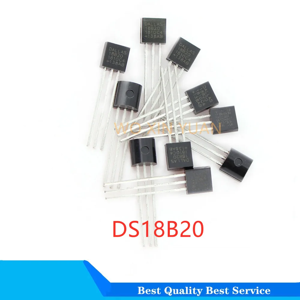 10PCS DS18B20 18B20 TO-92 Temperature sensor New and Origianl DS18B20 TO92 DS18B20 18B20