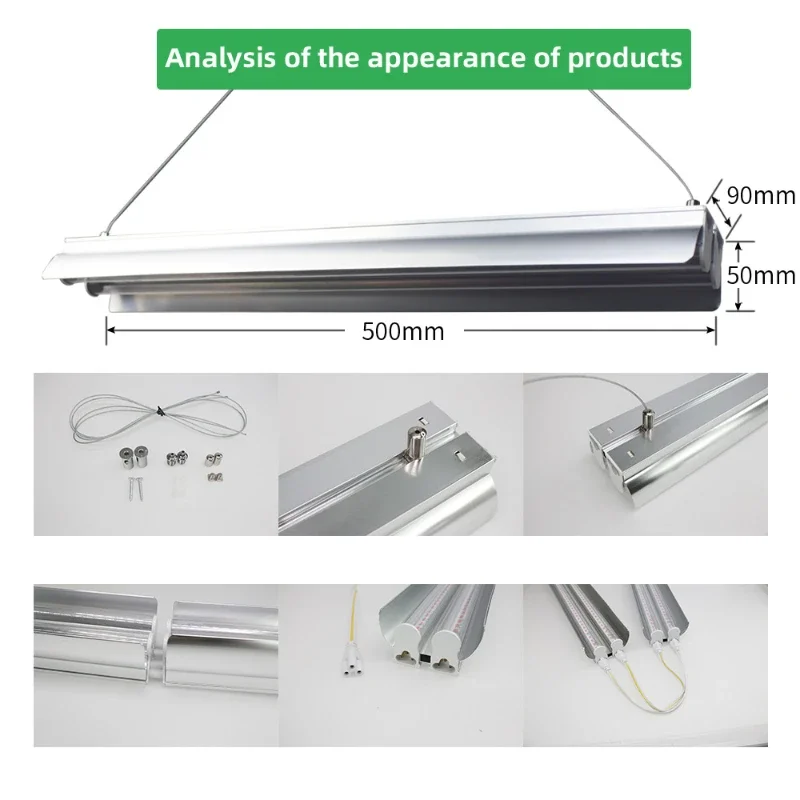 Lampe horticole de croissance LED UV hydroponique, éclairage pour serre/chambre de culture intérieure de plantes et légumes