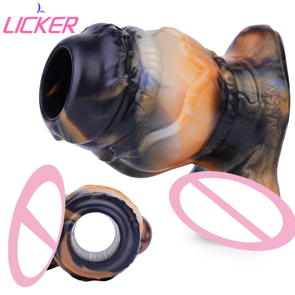 

LICKER Silicone Anal Expander Hollow Vagina Anus Dilatator Butt Plug Massager BDSM Sex Toys For Women Men Adult Game Masturbate