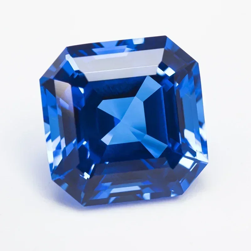 

Лабораторная выращенная кобальтовая шпинель, квадратная огранка Asscher VVS1, подвески из драгоценных камней, сделай сам, усовершенствованные материалы для изготовления ювелирных изделий, выбор AGL C