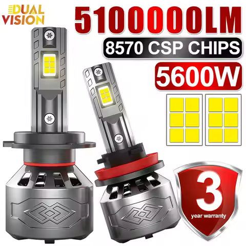 5600W H4 H7 Led Car Headlight Plug&amp;Play High Power 5100000LM H1 H3 H11 H8 H9 HB3 HB4 9005 9006 9012 HIR2 Fog Lights Bulbs 6000K