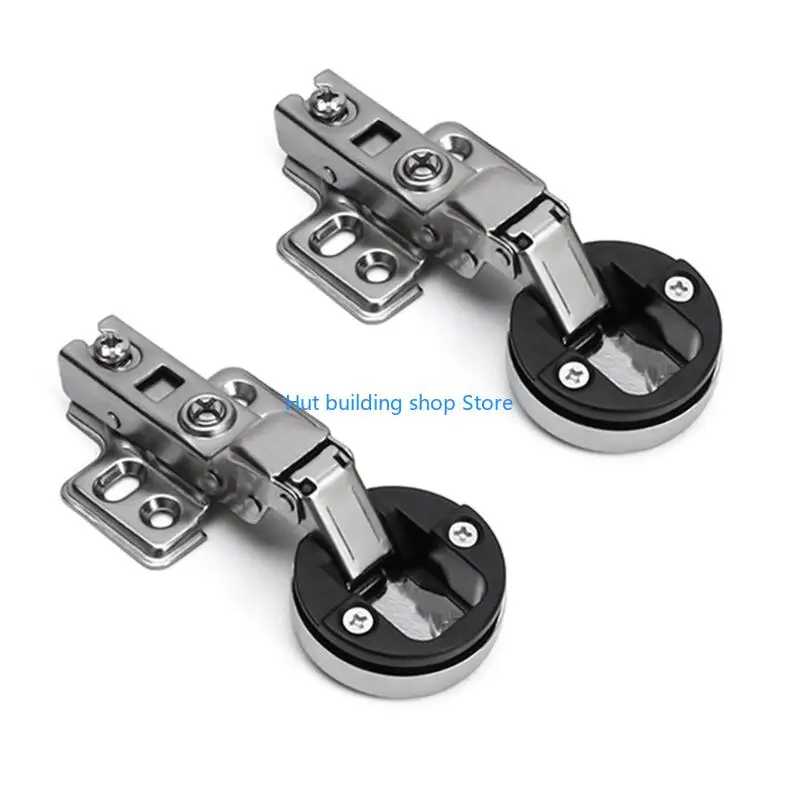 T21C 2lots Hydraulic Buffer Hinges for Glass Cabinet Door Quiet Operations Cold Rolled Steel LSilent Hydraulic Cabinet Hinges