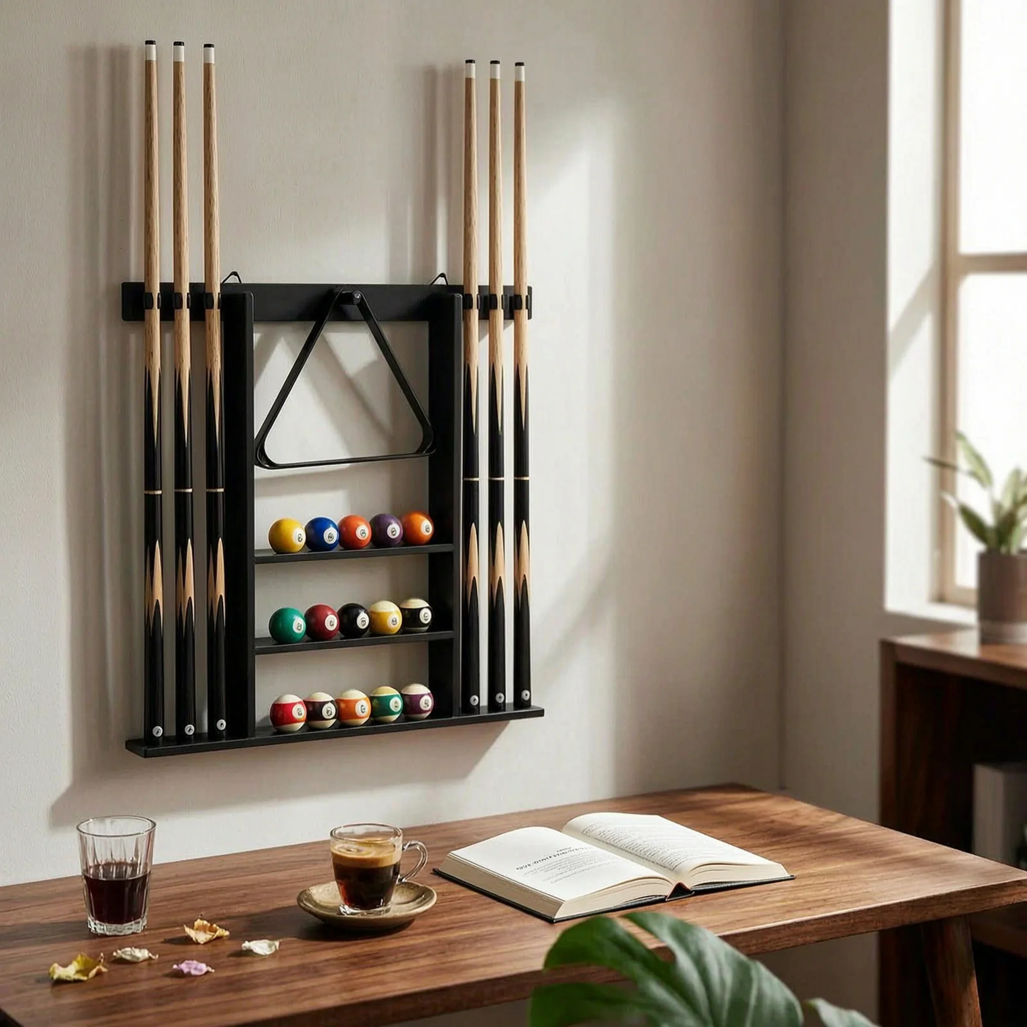 Home Bar Accessories - Poolkeu-rek met opbergruimte voor accessoires, stevig