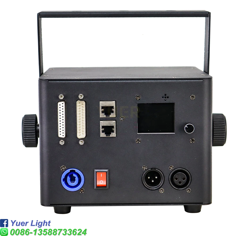 Imagem -02 - Yuer-rgb Luz Laser com Controle de Aplicativos App Android Compatível Perfeito para Festas Eventos e Palcos 5w Dmx512 16ch Novo