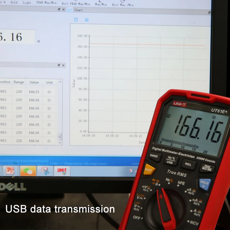 Imagem -03 - Multímetro Uni-t-digital Ut61e Mais Ut61d Mais Ut61b Mais True Rms 1000v Tensão ac dc Resistência Atual Testador de Capacitância