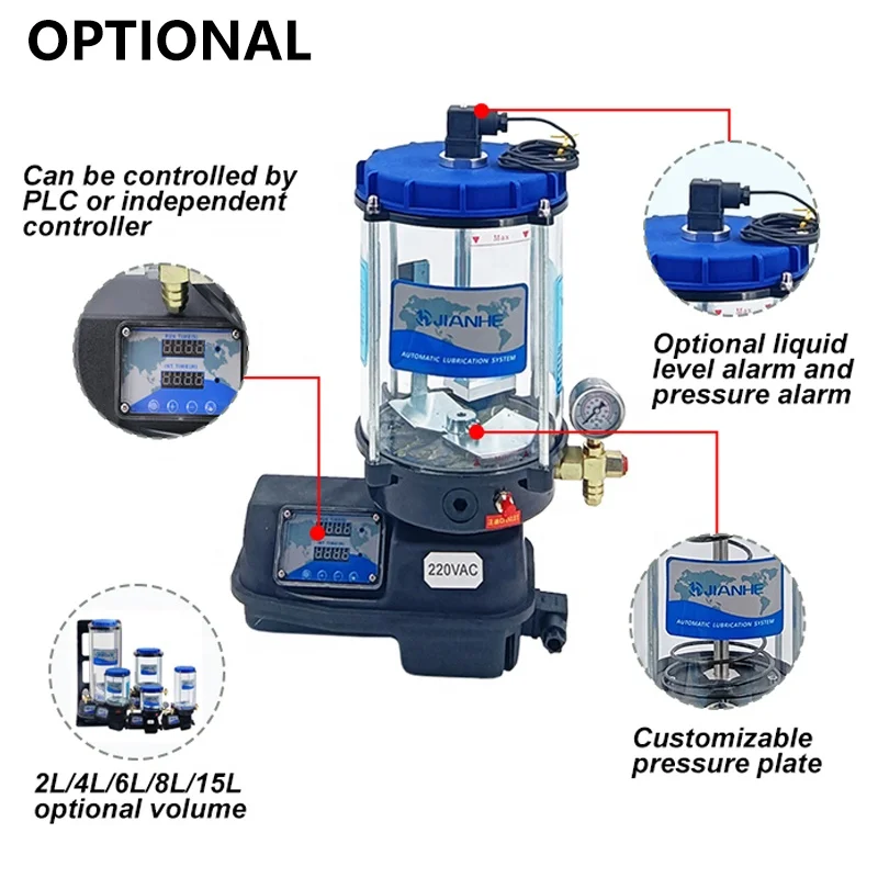 Auto grease pump autolube 24v 220v 12 volt electric grease lubrication pump for automatic grease lubrication system