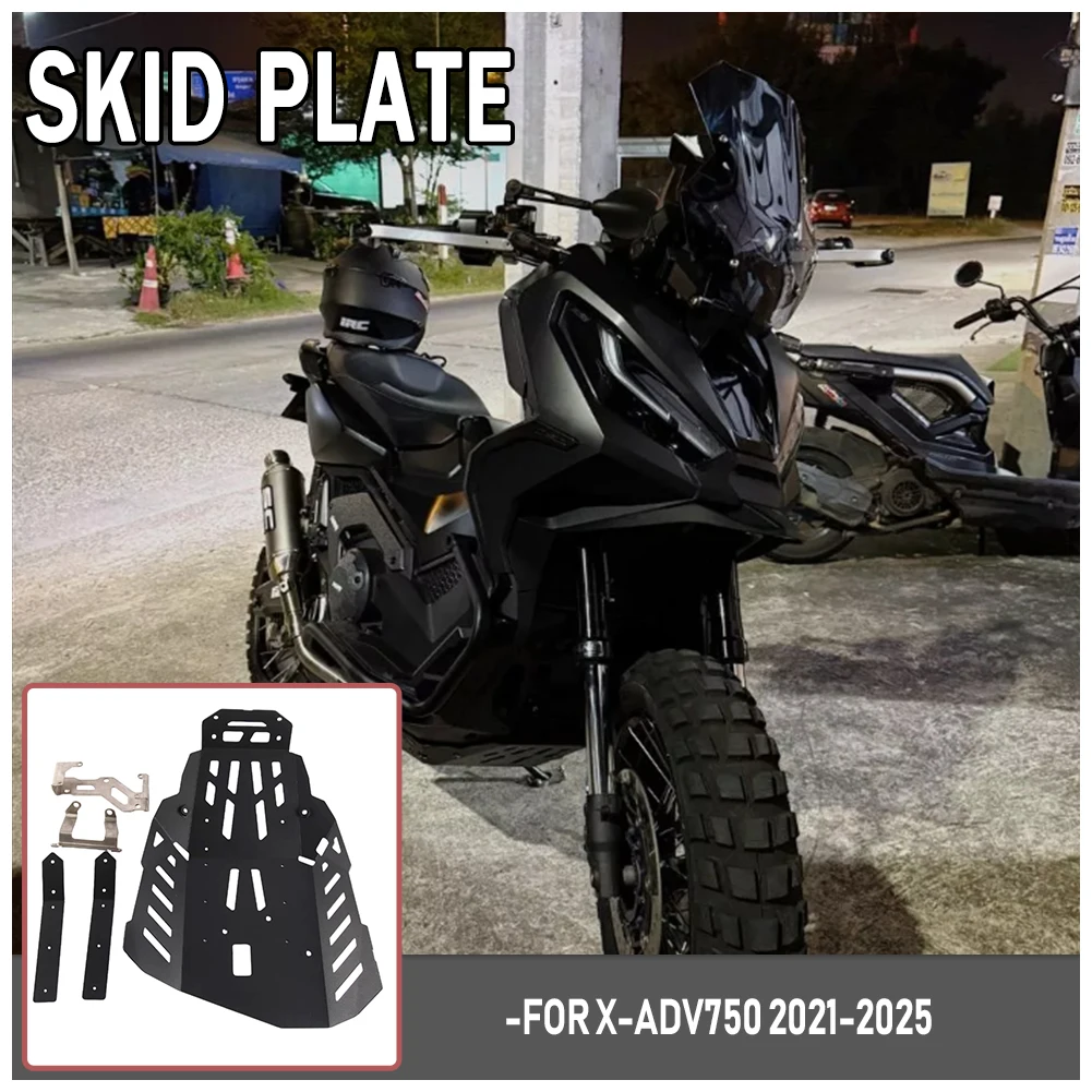 

For XADV 750 21-25 Motorcycle Engine Chassis Guard Skid Plate Protector Cover X-ADV 750 Skid Bash Plate Under Guard
