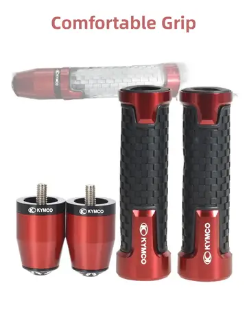 For KYMCO Downtown 125 200 250 300/i 350i k-xct 300 Xciting 250 300 400/i Motorcycle Handlebar Grips Handle Bar Ends Plug