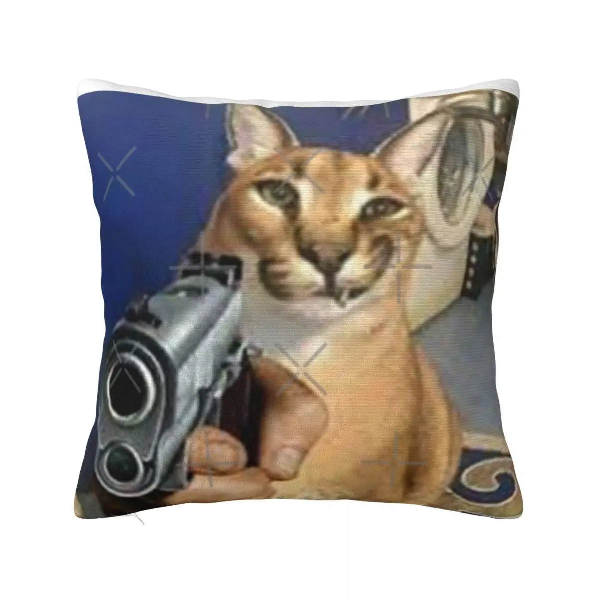 Big Floppa Gangsta Headboards Ornamental Pillows 45X45 Cushions Cover Pillow Case Pillow Cover