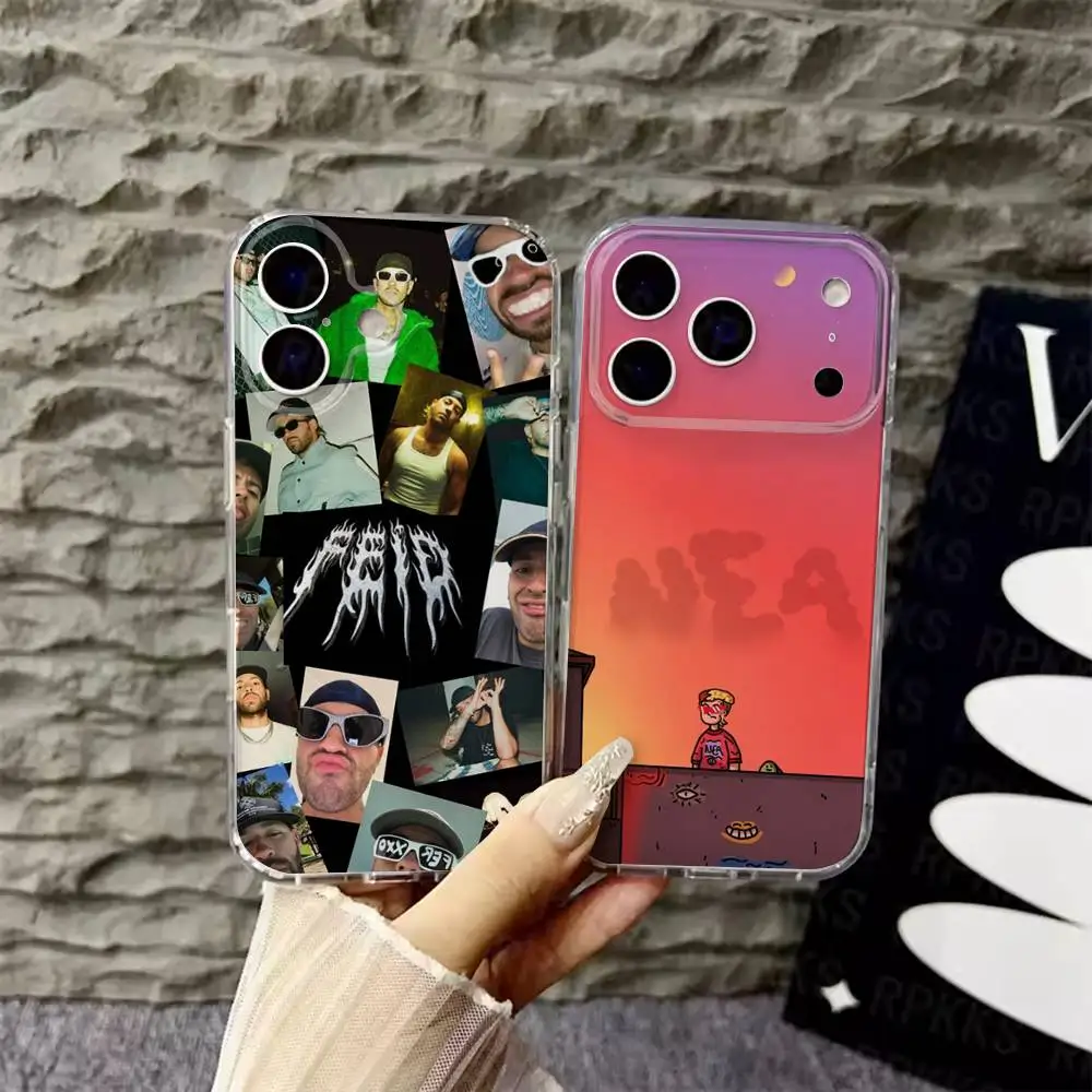 

Feid Ferxxo SIXDO MOR Phone Case For iPhone 6,16,15,14,13,12,11,17 Pro,Max,Plus,X,XS,XR,SE,Mini Transparent Soft Cover