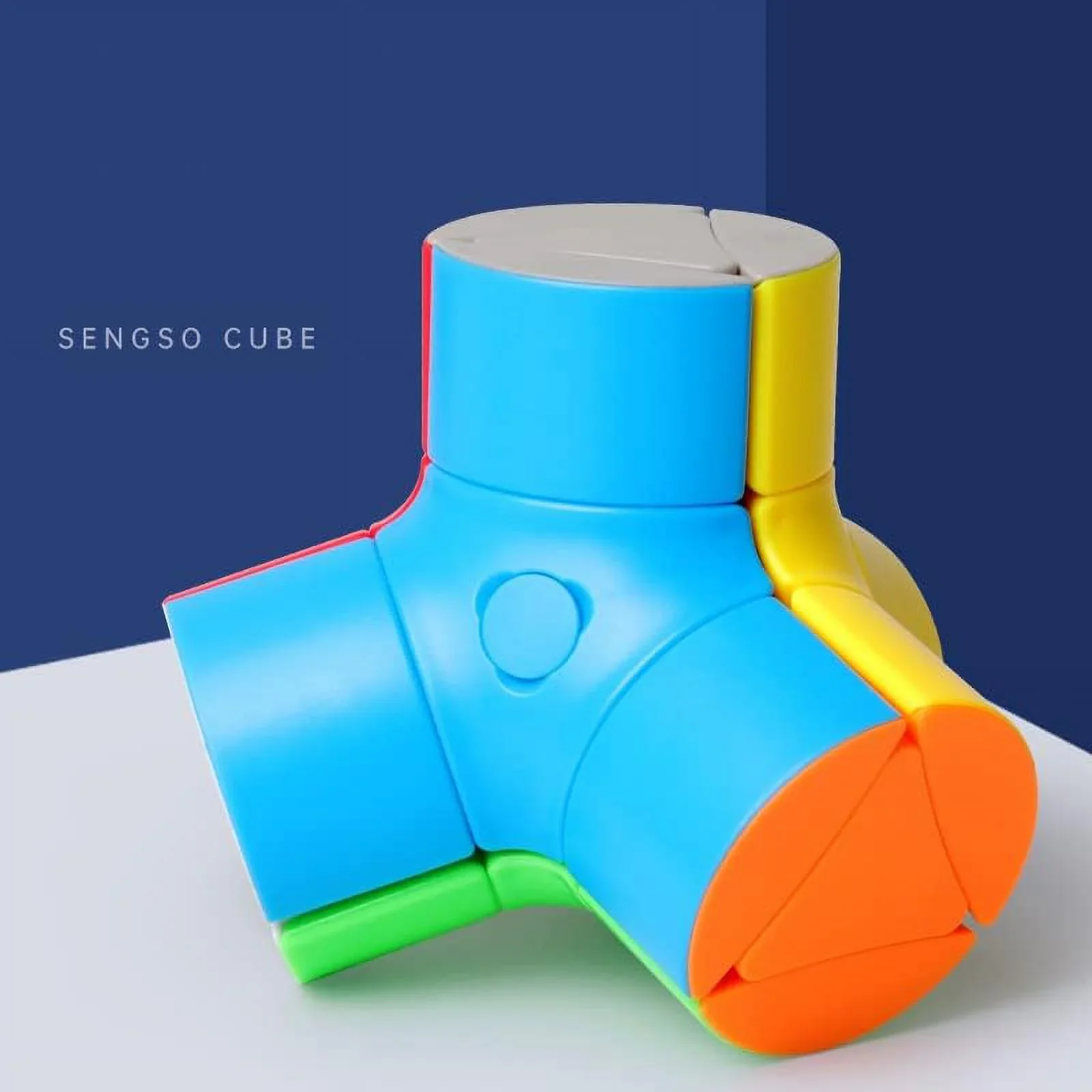 Sengso Q-Platypus cubo de columna mágica shengshou cubo mágico de forma extraña rompecabezas giratorio sin pegatinas cubo mágico juguete educativo