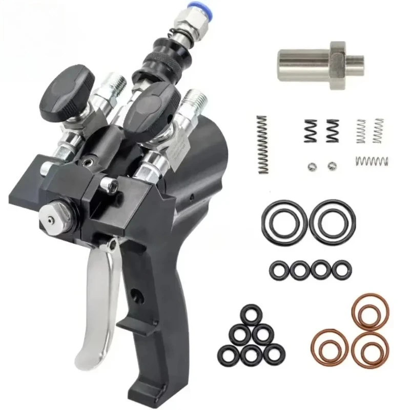 PU Polyurethane Foam Spray Gun P2, 35Mpa PU Gun with Complete Accessories Combination, High Quality