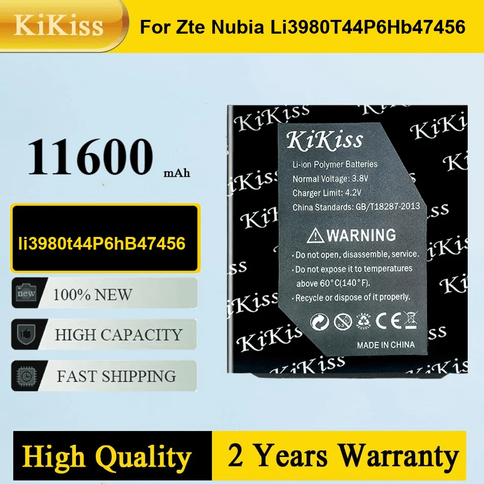 

Аккумулятор Kikiss 11600 мАч Li3980t44p6hb47456 для ZTE Nubia