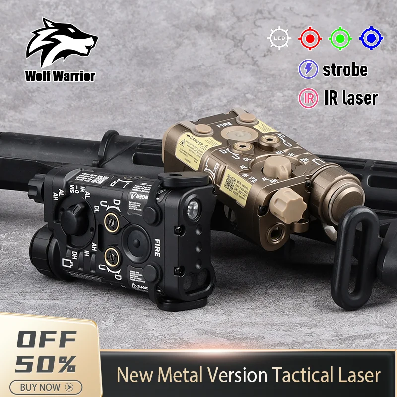 

WADSN Tactical Metal L3-NGAL Laser Red/Green/Blue Dot IR Sight Scout Indicator Airsoft White Strobe Hunting Light Fit 20mm Rail