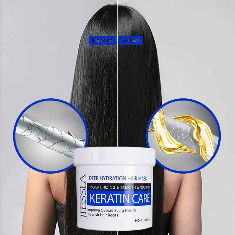 Keratin Repair Hair Mask Moisturizing Conditioning Repair Treatment Dry and Damaged Hair Lmprove Scalp Health Nourish Hair Roots