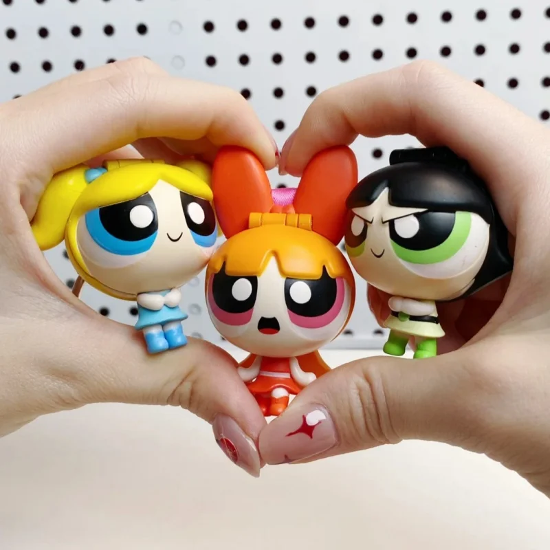 

Новый The Powerpuff Girls, вращающаяся перевязка, слепая коробка, коллекция, художественная игрушка, аниме, периферийная модель, подруга, подарок-сюрприз для детей