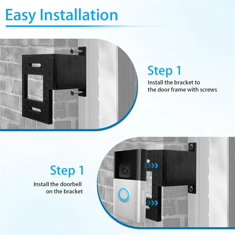 موسع جرس الباب A76X للحلقة، تمديد تثبيت الطوب، H يمتد جرس الباب من الحائط من أجل رؤية أفضل وزاوية #6