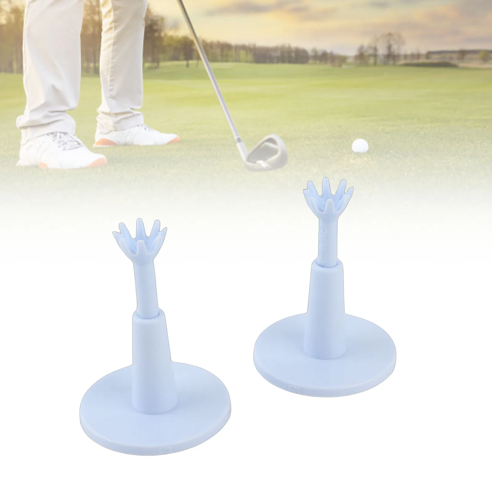 

2PCS Training Golf Tees Adjustable Height Golf Tees Training Sports Accessory