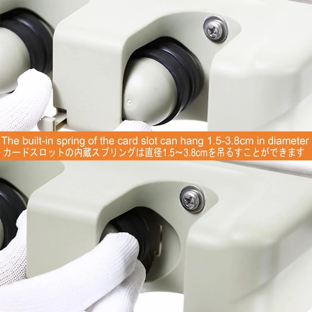 Suporte de esfregão e vassoura montado no chão para esfregões úmidos, organizador portátil de armazenamento de ferramentas de limpeza