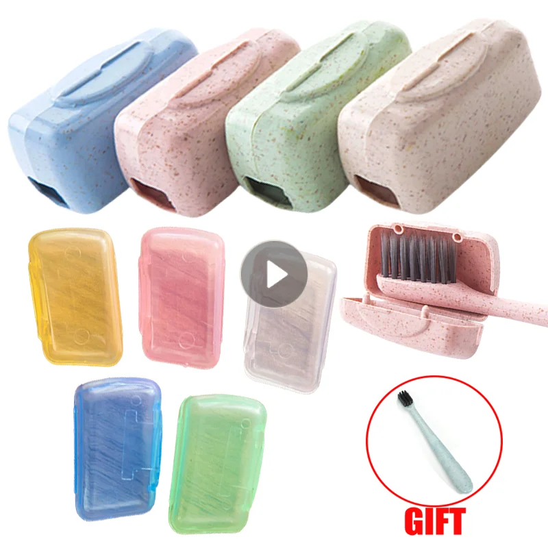 4/5Pcs Mini Toothbrush Head Cover Portable Tooth Brush Holder Cap For Outdoor Travel Household Bathroom Organizer Accessories