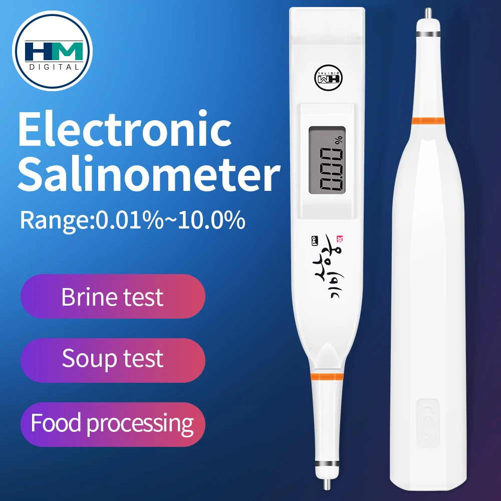 

Portable Salinometer Salinity Tester Foods High-precision Salt Concentration Meter for Kitchen Cooked Seawater Aquaculture