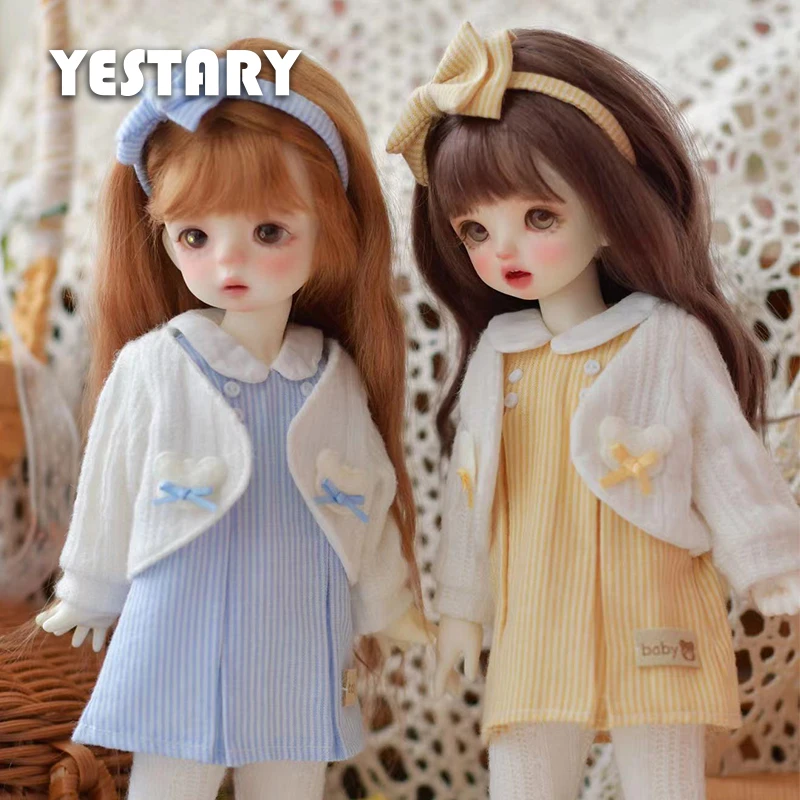 YESTARY Blythe Clothes BJD Dolls Accessories For 1/6 Dolls Cardigan Vest Skirt Set Four Piece Finished Product For BJD Girl Gift