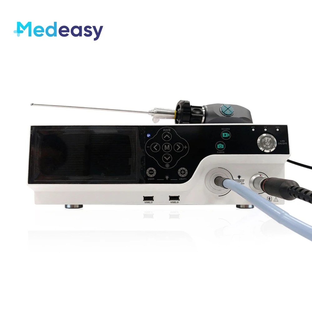 Imagem -05 - Câmera de Endoscopia Fhd Sistema de Endoscópio Médico em com Fonte de Luz Led Integrada de 100 w Gravação e Exibição de Polegadas Unidade de