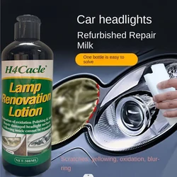 H4Cacle Car Headlight Restoration Polishing Kit Scratch Remover Headlamp Repair Cleaning Paste Oxidation Headlight Polish Liquid