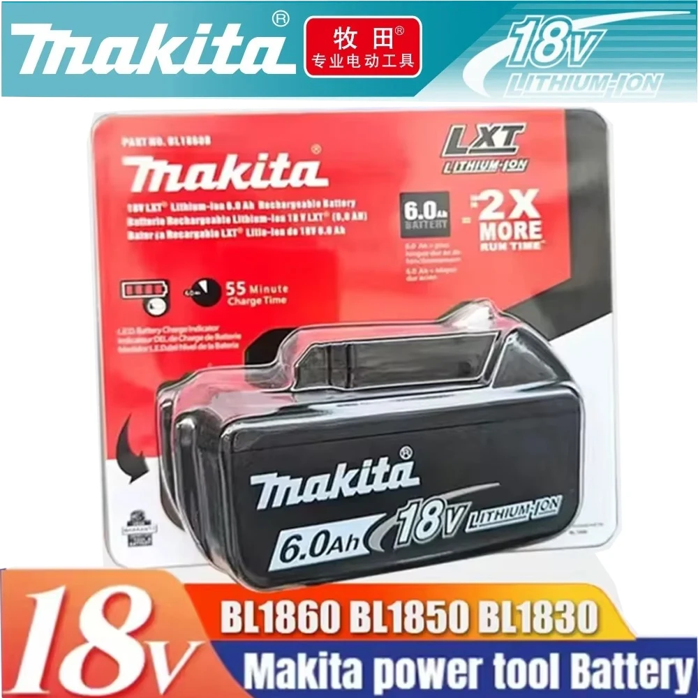 

100% NEW original Makita Power Too18V 6.0Ah Battery ,For Makita BL1830 BL1830B BL1840 BL1840B BL1850 BL1850B Power Tools Battery