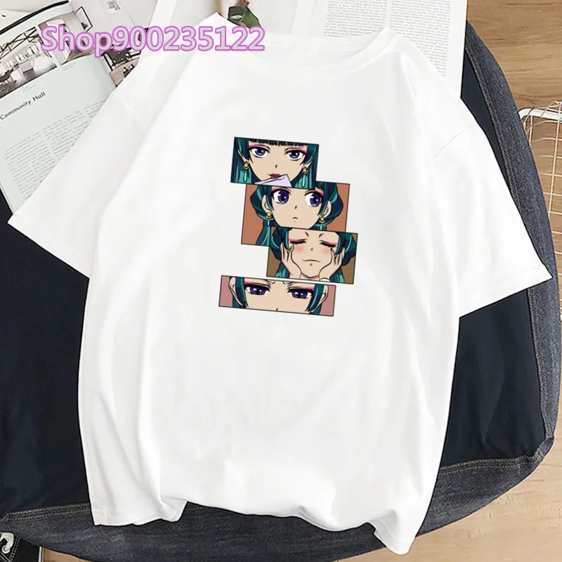 Manga The Apothecary Diaries Women Tees Anime Graphic Printing Maomao Shaomao T-shirt hip hop Casual Short Sleeve tshirts