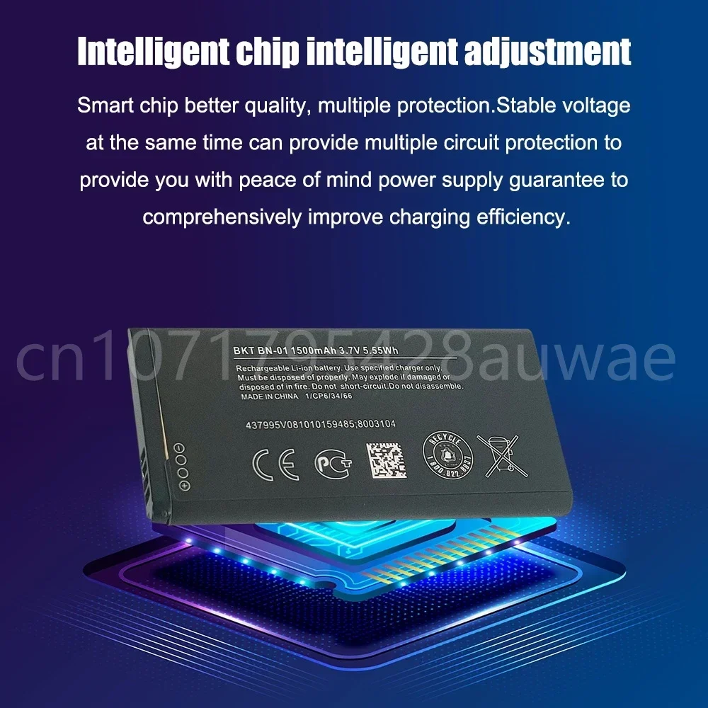 BN-01 แบตเตอรี่สําหรับ Nokia Lumia X 1045 RM-980 X2 X + Plus 1013 X2DS ฿ 980 โทรศัพท์มือถือ Batterie Bateria 1500mAh