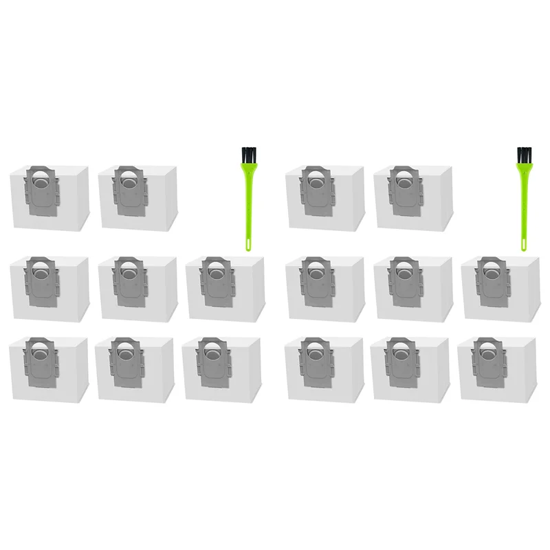 A97G 16 Pack Dust Bags For Roborock Q7 Max /Q7 Max+ / Q7 Max Plus, For Roborock S7 Maxv Ultra/S7 Pro Ultra Vacuum Cleaner